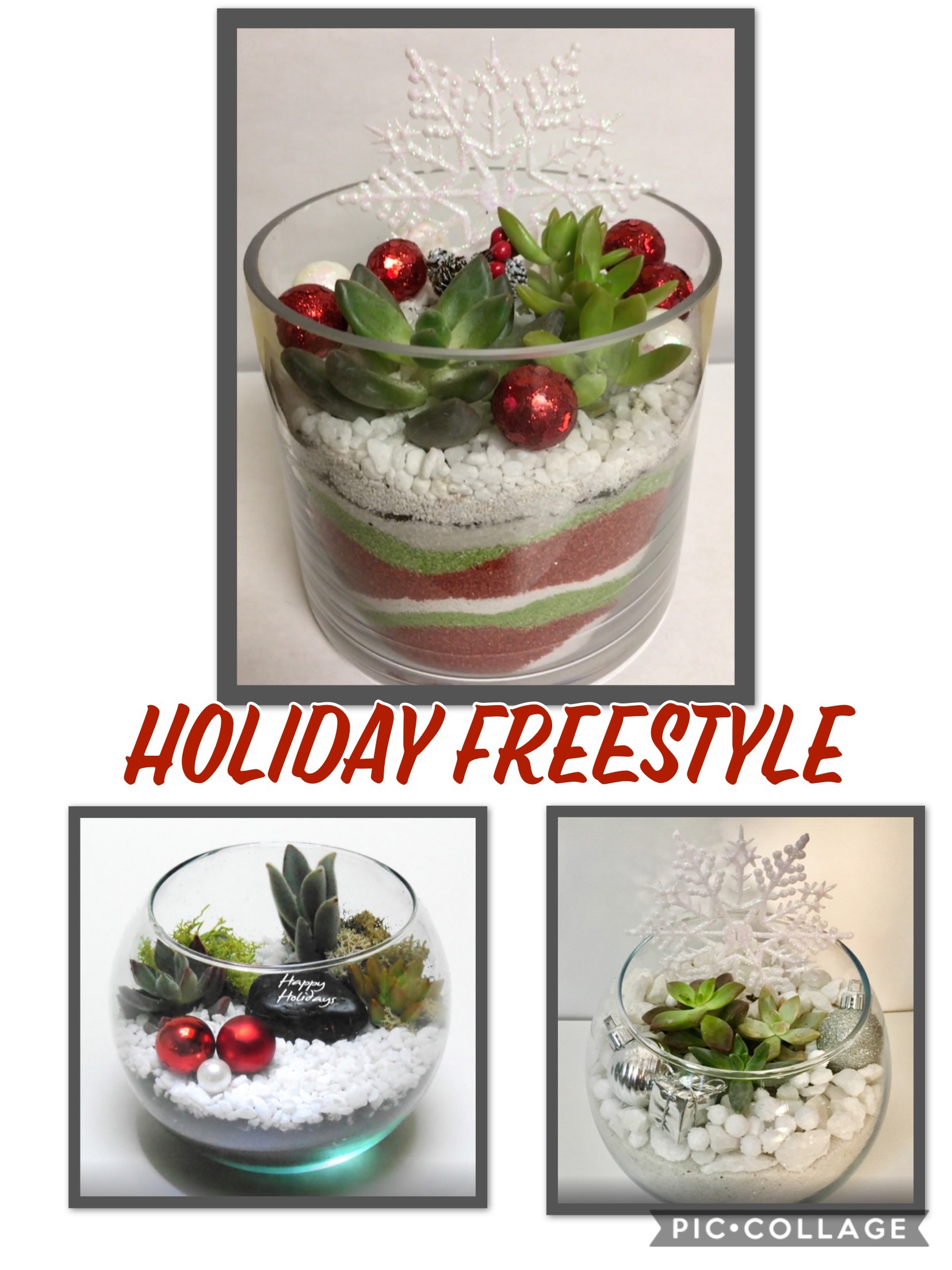 A Holiday Glass Freestyle plant nite project by Yaymaker