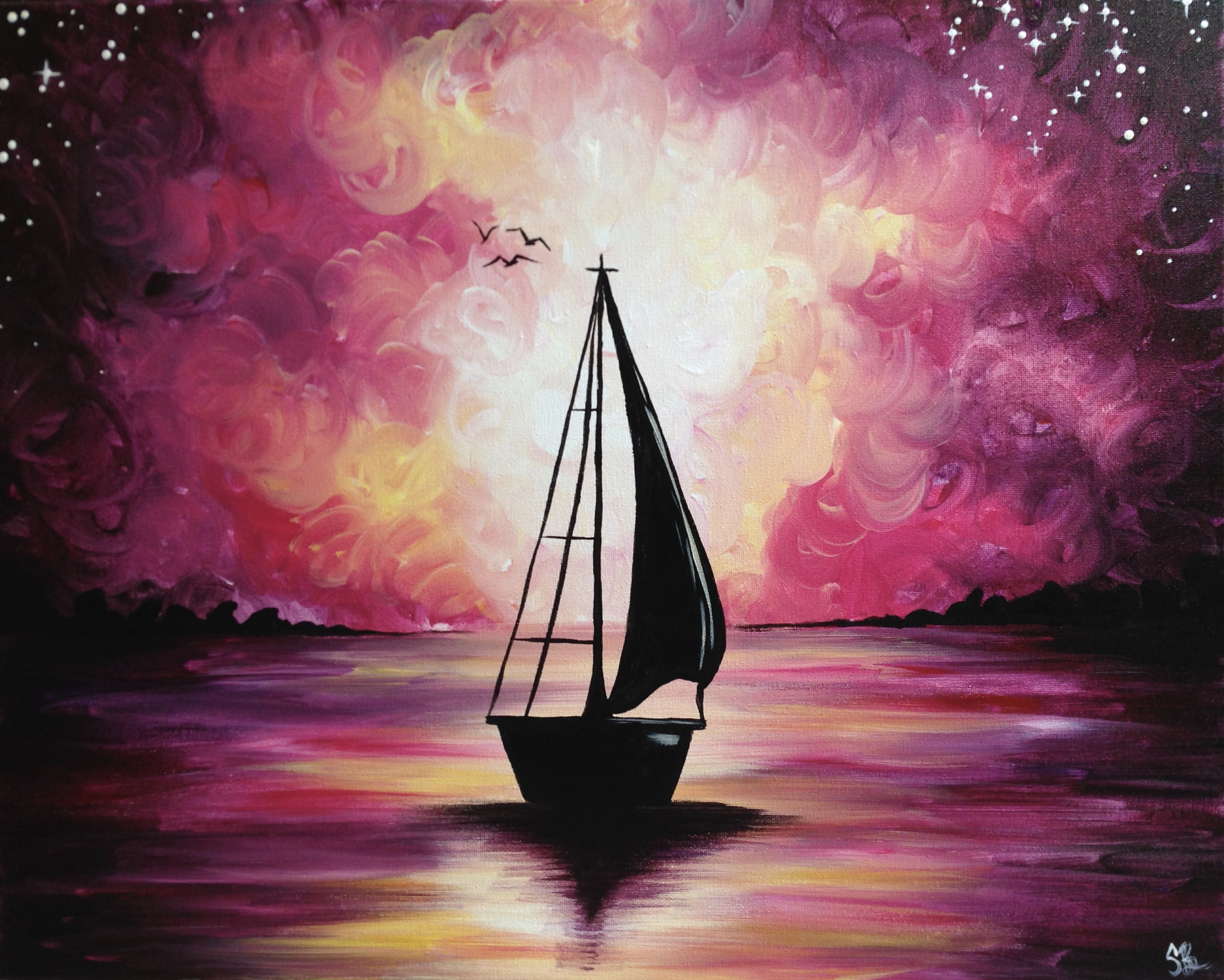 A Sail Away With Me II paint nite project by Yaymaker