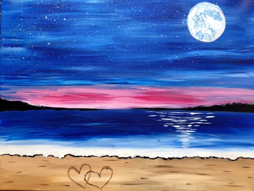 A Love By The Sea II paint nite project by Yaymaker