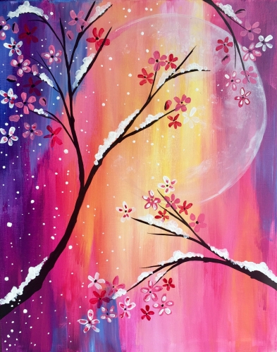 A Last Snowfall of the Season paint nite project by Yaymaker