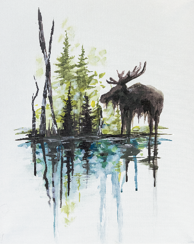 A Bruce The Moose Meets Spruce paint nite project by Yaymaker
