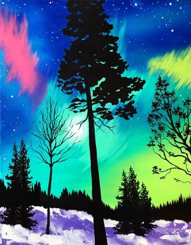 A Twilight Lights paint nite project by Yaymaker