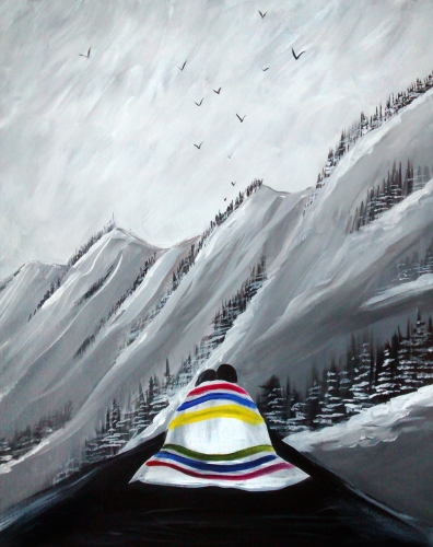 A Great Big Mountains paint nite project by Yaymaker