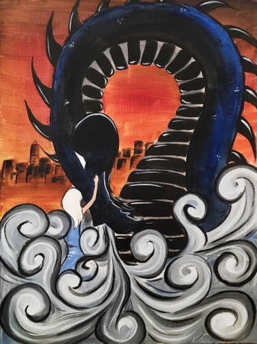 A The Dragon Queen paint nite project by Yaymaker
