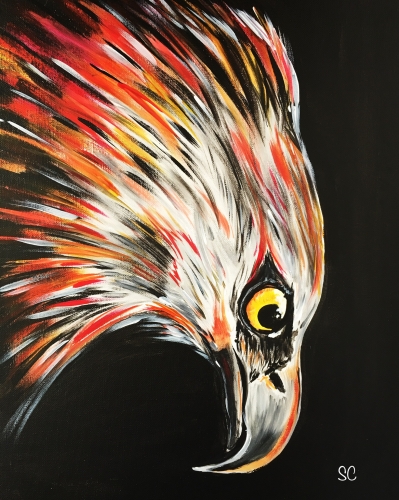 A Eagle Stare paint nite project by Yaymaker