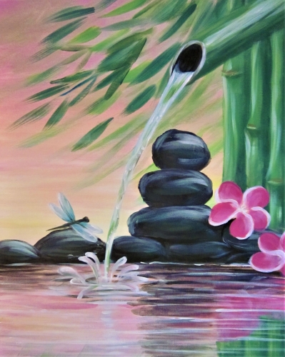 A Splash of Serenity paint nite project by Yaymaker