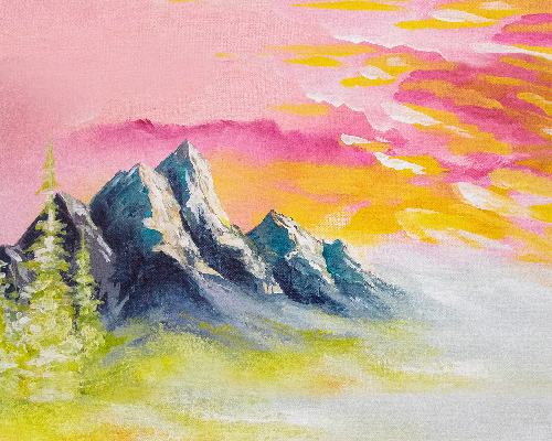A Sherbert Mountain paint nite project by Yaymaker