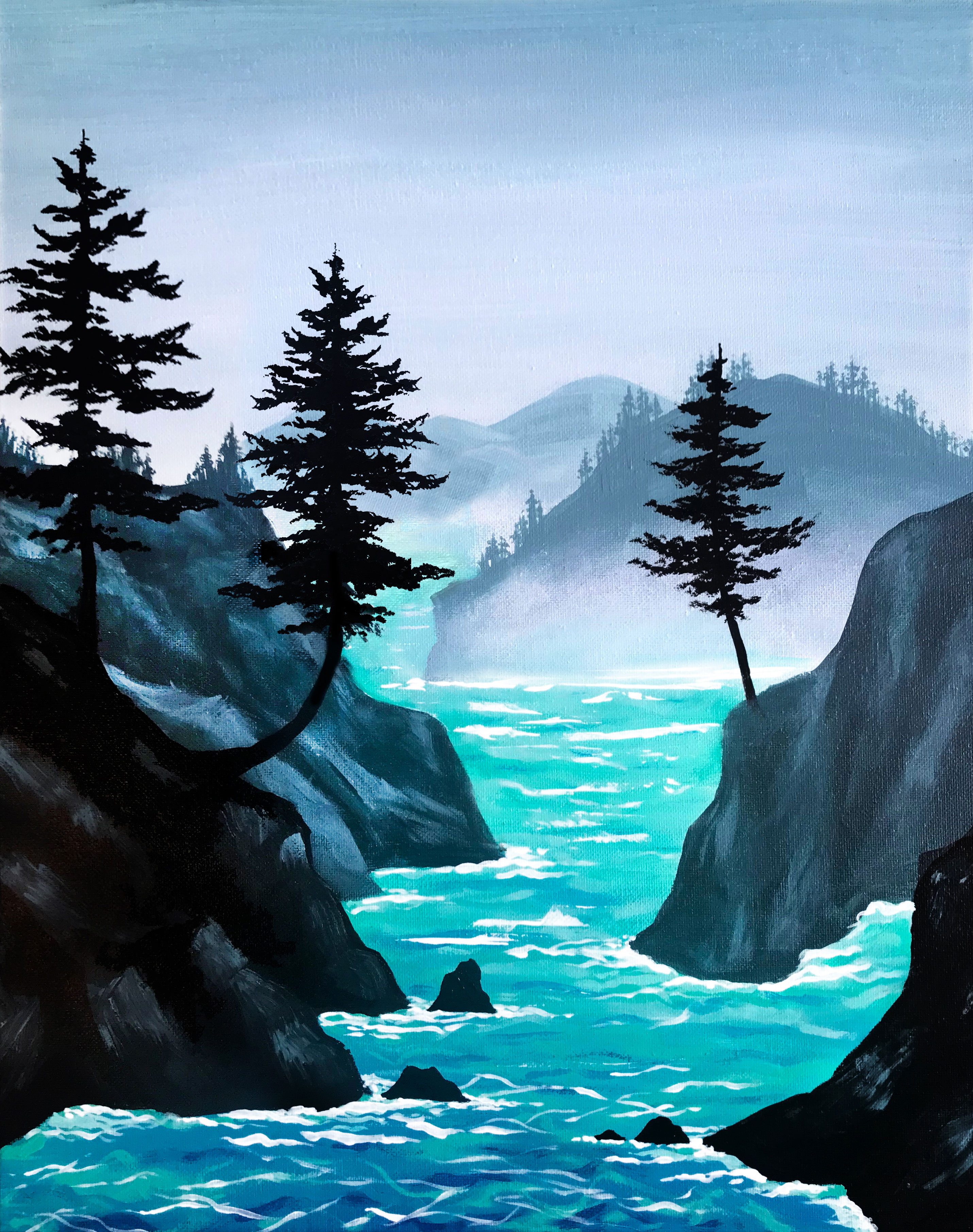A Misty Cove paint nite project by Yaymaker