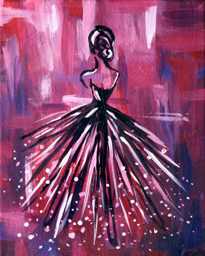A Lady en Rose paint nite project by Yaymaker