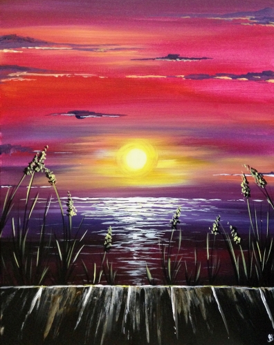 A By the Dock of the Bay paint nite project by Yaymaker
