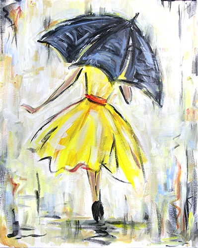 A The Yellow Dress paint nite project by Yaymaker