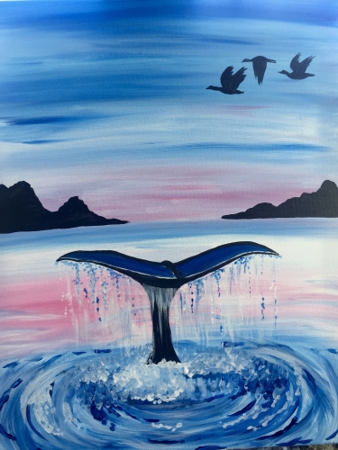 A Whale of a Tale paint nite project by Yaymaker