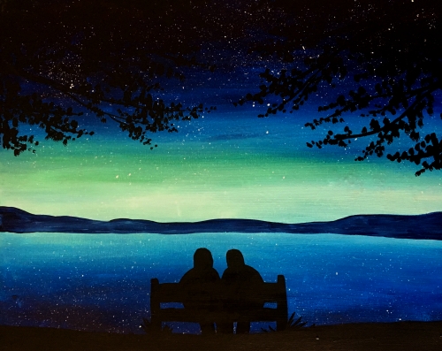 A Star Gazers paint nite project by Yaymaker