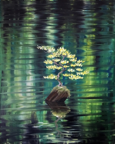 A Reflections of Spring paint nite project by Yaymaker