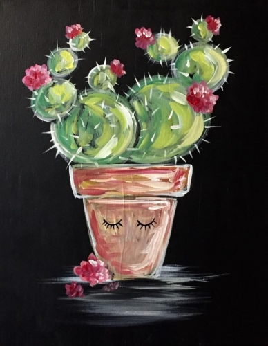 A Cactus Coiffure paint nite project by Yaymaker