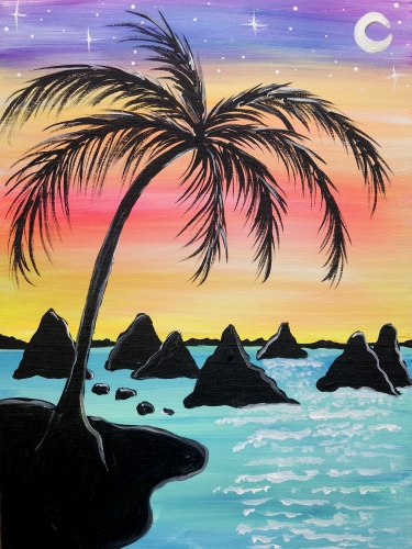 A Palm Island IV paint nite project by Yaymaker