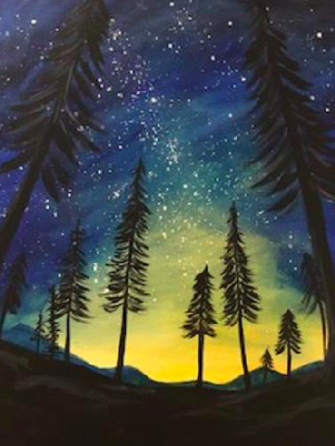 A Starlight Pines paint nite project by Yaymaker