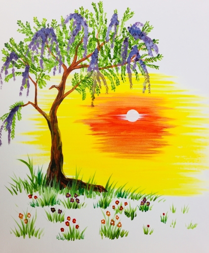 A Wisteria Tree Lane paint nite project by Yaymaker