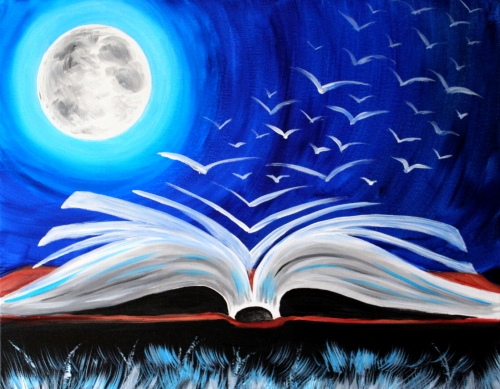 A Bedtime Story paint nite project by Yaymaker