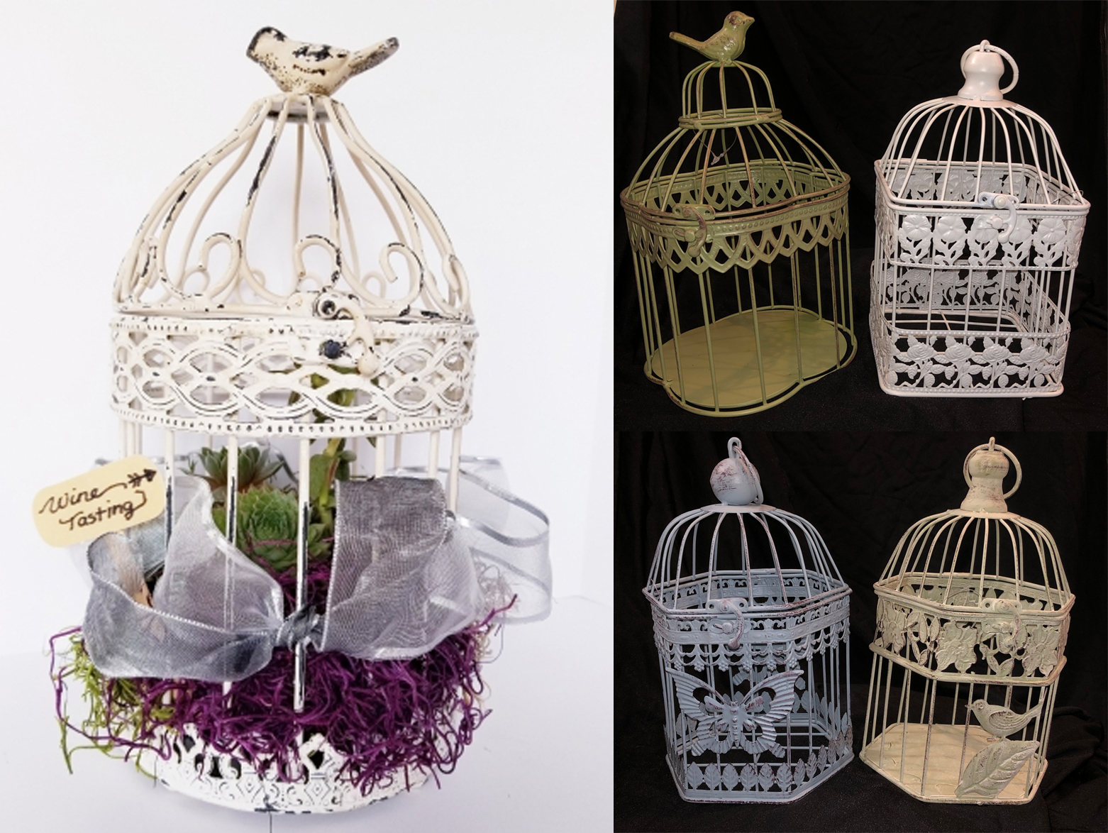 A Choose the Vintage Birdcage Terrarium plant nite project by Yaymaker