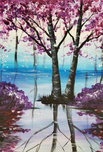A Enchanting Lavender paint nite project by Yaymaker