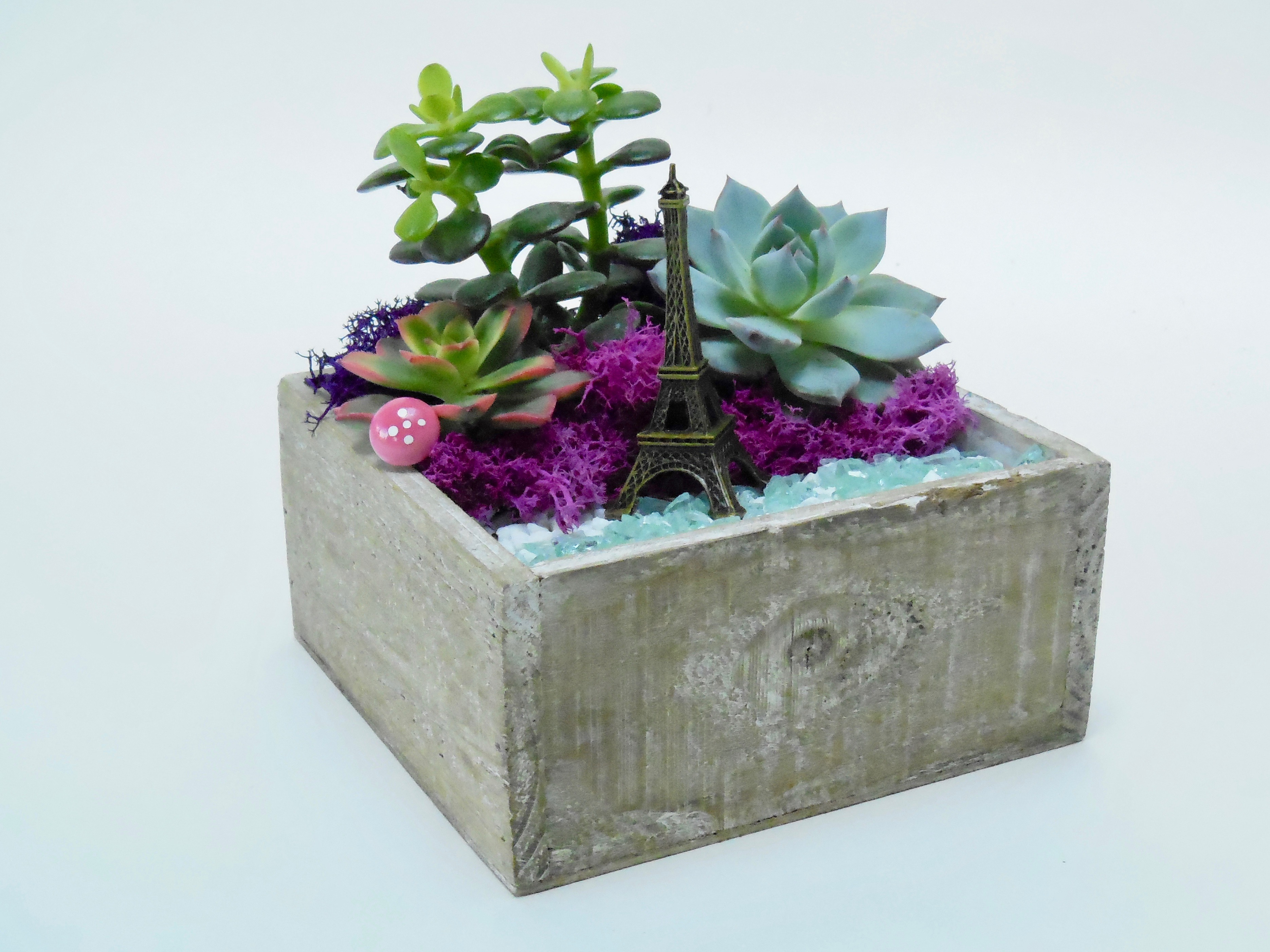 A Paris   Natural Wood Square Planter plant nite project by Yaymaker