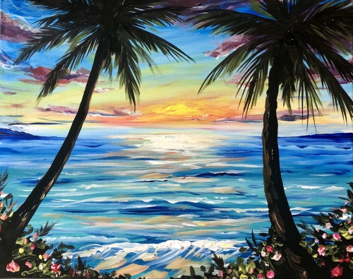 A Psyched for Summer paint nite project by Yaymaker