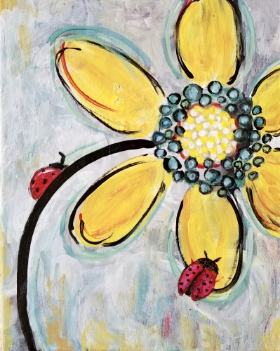 A Ladybug Rendezvous paint nite project by Yaymaker