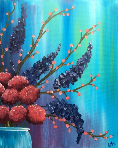 A Branches and Blooms paint nite project by Yaymaker