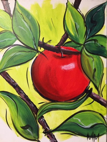 A Sweet Juicy Apple paint nite project by Yaymaker