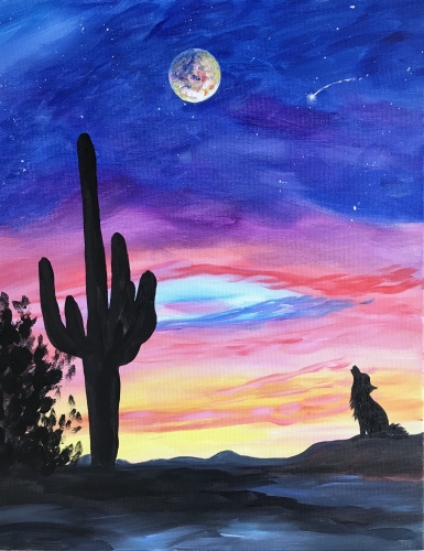 A Call Of The Desert paint nite project by Yaymaker
