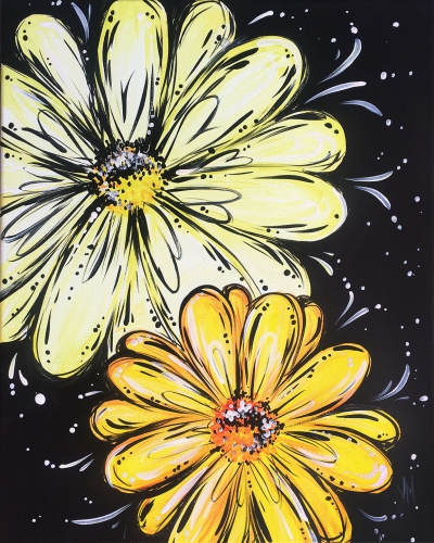 A Blooming Together in Yellow paint nite project by Yaymaker
