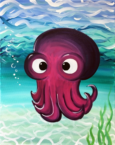 A Ollie the Octopus paint nite project by Yaymaker