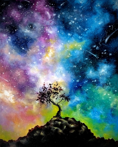 A Desert Starry Night II paint nite project by Yaymaker