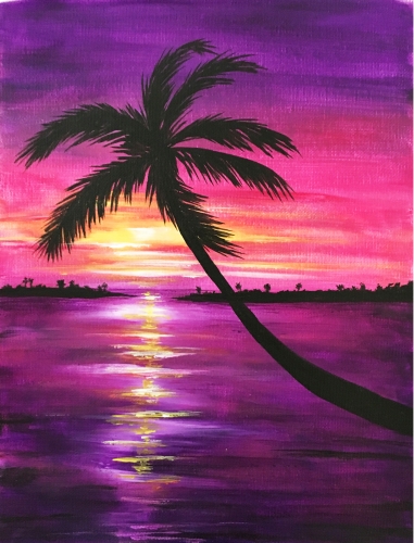 A Sunset in Paradise IV paint nite project by Yaymaker