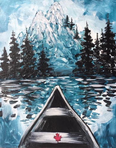 A Canadian Adventure No1 paint nite project by Yaymaker