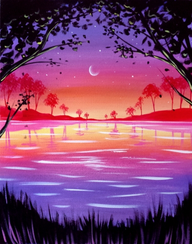 A Magic Moonrise paint nite project by Yaymaker