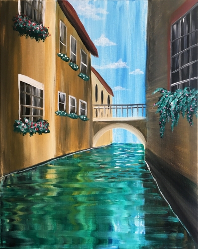 A Reflections of Venice paint nite project by Yaymaker