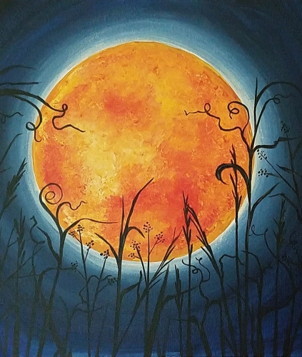 A Harvest Supermoon paint nite project by Yaymaker