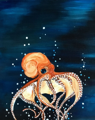 A Oscar the Octopus paint nite project by Yaymaker