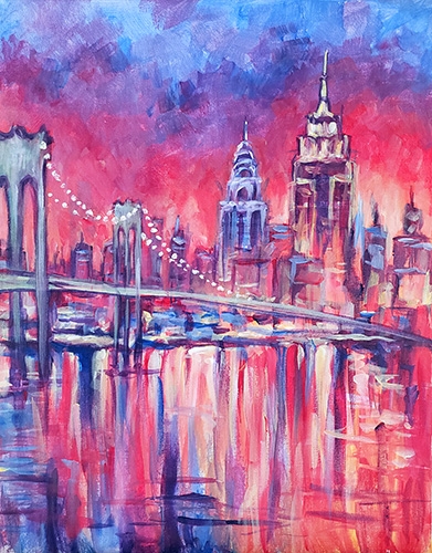 A Colorful NYC paint nite project by Yaymaker