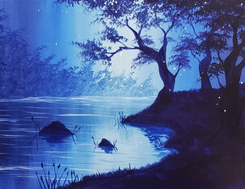 A Peace at Twilight paint nite project by Yaymaker