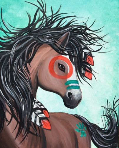 A War Horse paint nite project by Yaymaker