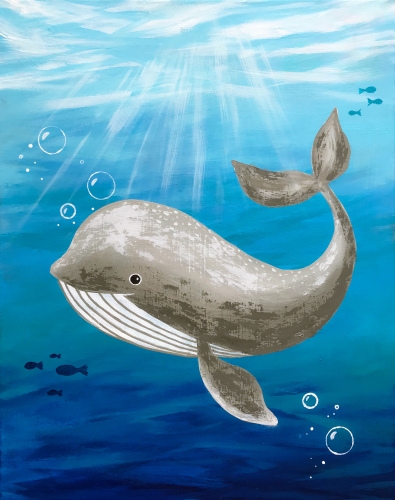 A Whale Of The Sea paint nite project by Yaymaker