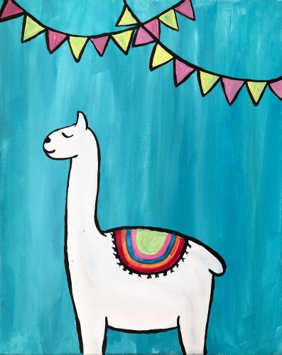 A Lenny the Llama paint nite project by Yaymaker