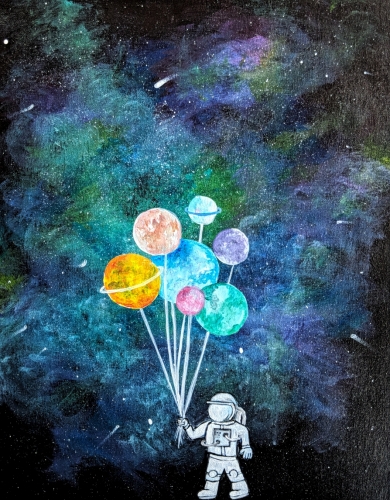 A Astronaut Love paint nite project by Yaymaker