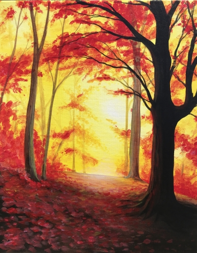 A Autumn All Aglow II paint nite project by Yaymaker