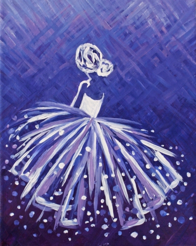 A Lady in Lavender paint nite project by Yaymaker