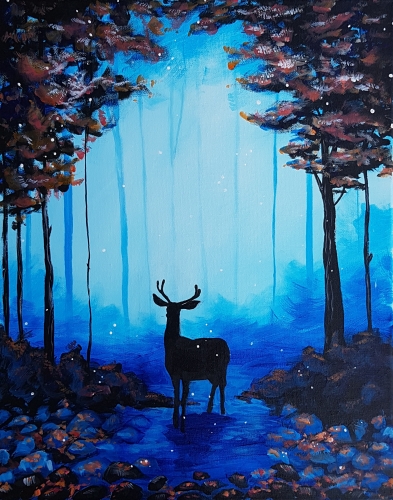 A Out of the Blue paint nite project by Yaymaker