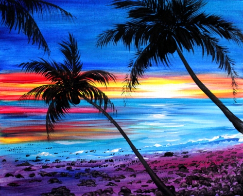 A Summer Retreats paint nite project by Yaymaker